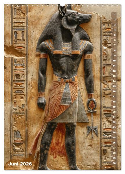 Produktbild: &Auml;gyptische Algorithmen - K&uuml;nstliche Intelligenz trifft auf das alte &Auml;gypten (hochwertiger Premium Wandkalender 2026 DIN A2 hoch), Kunstdruck in Hochglanz