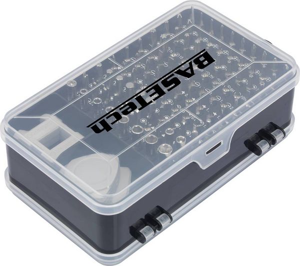 Produktbild: Basetech BT-2247898 Bit-Set 116teilig inkl. Bithalter-Schraubendreher