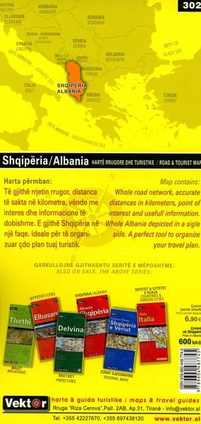 Produktbild: Albanien Stra&szlig;enkarte 1 : 350 000 GPS