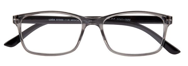 Produktbild: Lesebrille LUCA, grau-schwarz, +3.50 dpt