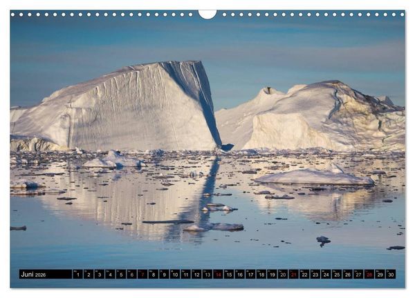 Produktbild: Ilulissat Eisfjord, Gr&ouml;nland. EIS - FORM UND LICHT (Wandkalender 2026 DIN A3 quer), CALVENDO Monatskalender