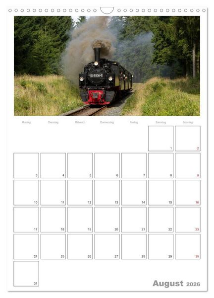 Produktbild: Mit Dampf durch den Harz (Wandkalender 2026 DIN A3 hoch), CALVENDO Monatskalender