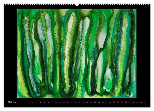 Produktbild: Feinste Aquarelle (hochwertiger Premium Wandkalender 2026 DIN A2 quer), Kunstdruck in Hochglanz