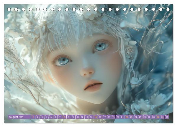 Produktbild: Winterliche Fantasie Anim&eacute; (Tischkalender 2026 DIN A5 quer), CALVENDO Monatskalender