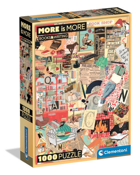 Buecher Schreiben 1000 Teile Kompaktpuzzle Clemento