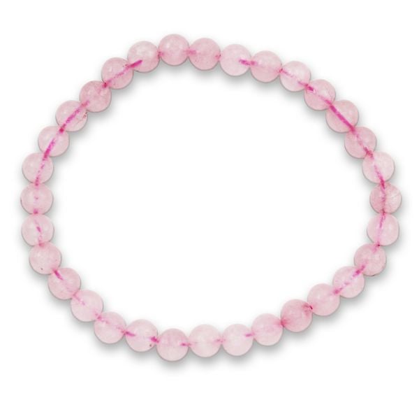 Produktbild: Rosenquarz Edelsteinarmband 6mm, J749-09