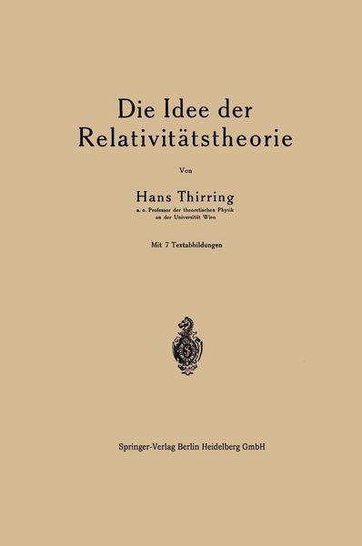 Produktbild: Die Idee der Relativit&auml;tstheorie
