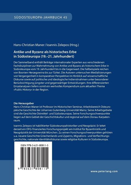 Produktbild: Antike und Byzanz als historisches Erbe in S&uuml;dosteuropa vom 19.&ndash;21. Jahrhundert