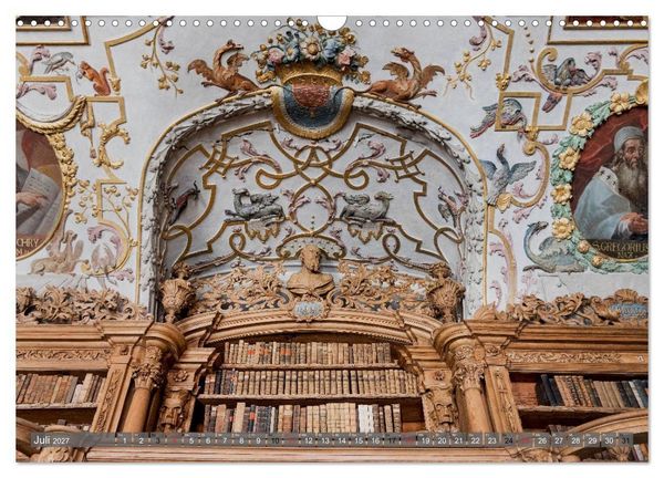 Produktbild: Kloster Waldsassen Stiftsbibliothek (Wandkalender 2027 DIN A3 quer), CALVENDO Monatskalender