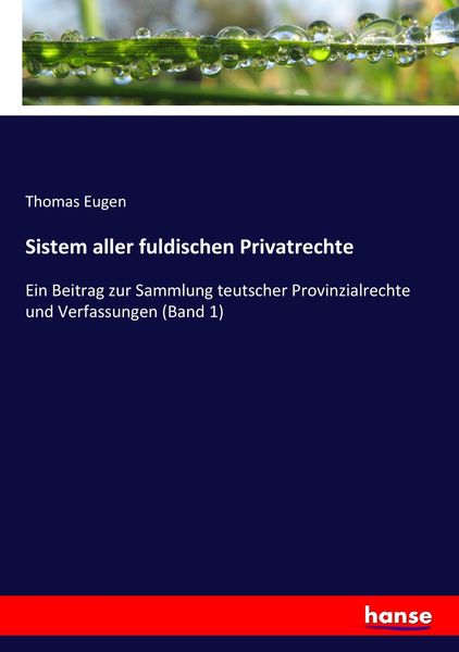 Produktbild: Sistem aller fuldischen Privatrechte