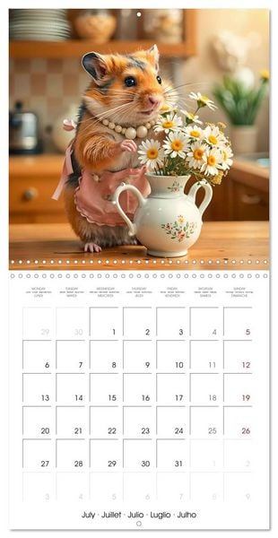 Produktbild: Hamster housekeeping - little paws and big Jobs (Wall Calendar 2026 12 &times; 12 Inch) CALVENDO 12 Month Wall Calendar