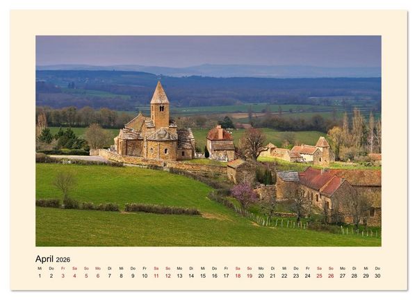Produktbild: Burgund - Das gr&uuml;ne Herz Frankreichs (Wandkalender 2026 DIN A2 quer), CALVENDO Monatskalender