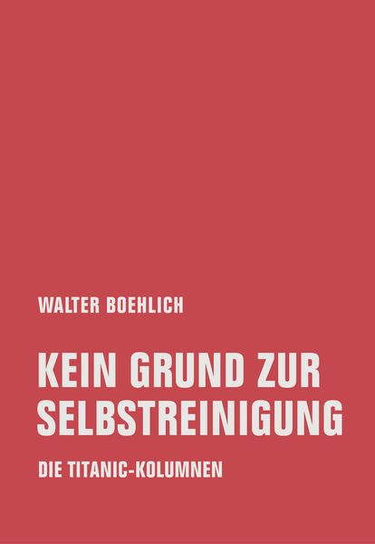 Produktbild: Kein Grund zur Selbstreinigung