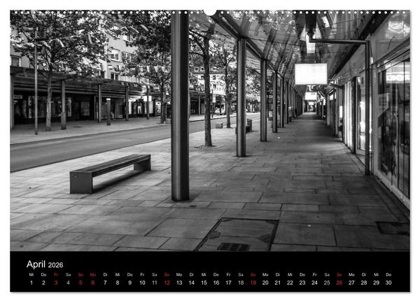 Produktbild: Bremerhaven - Blickpunkte Schwarzwei&szlig; (Wandkalender 2026 DIN A2 quer), CALVENDO Monatskalender