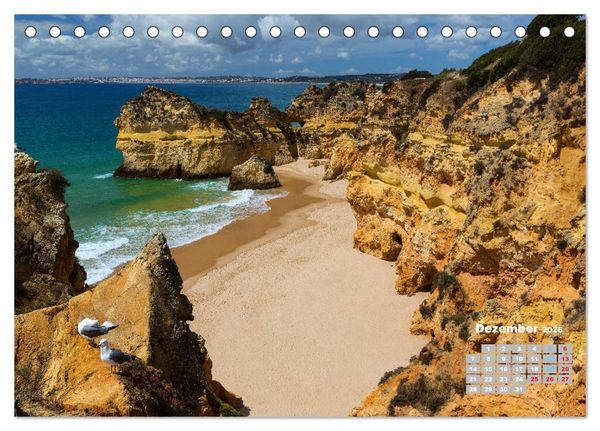 Produktbild: Portugals Traumk&uuml;ste Algarve (Tischkalender 2026 DIN A5 quer), CALVENDO Monatskalender