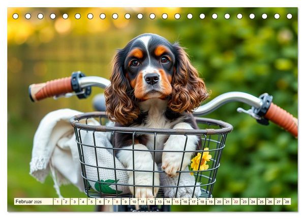 Produktbild: American Cocker Spaniel (Tischkalender 2026 DIN A5 quer), CALVENDO Monatskalender