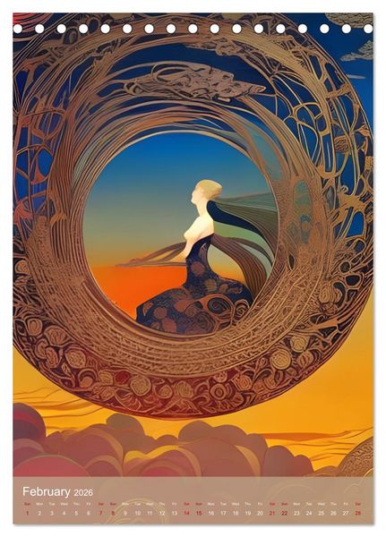 Produktbild: Hidden Beauty (Desk Calendar 2026 DIN A5 portrait), CALVENDO 12 Month DeskCalendar