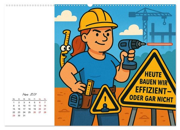 Produktbild: Job-Chaos total - voll Panne, voll verpeilt (hochwertiger Premium Wandkalender 2027 DIN A2 quer), Kunstdruck in Hochglanz