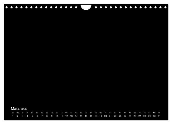 Produktbild: Bastelkalender: DIY Kreativ-Kalender -schwarz- (Wandkalender 2026 DIN A4 quer), CALVENDO Monatskalender