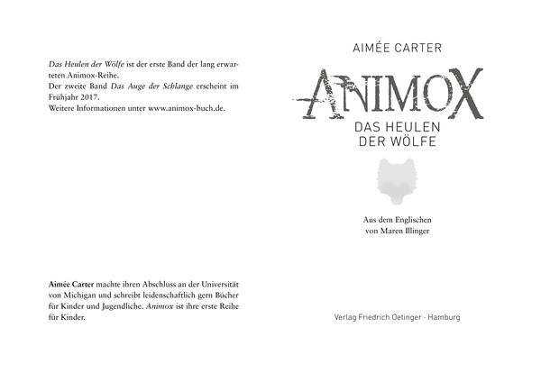 Das Heulen der Wölfe / Animox Bd. 1