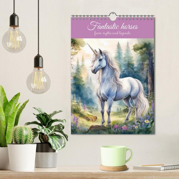 Produktbild: Fantastic horses from myths and legends (Wall Calendar 2026 DIN A4 portrait), CALVENDO 12 Month Wall Calendar