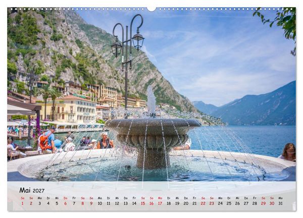 Produktbild: Limone sul Garda - Traumhaftes St&auml;dtchen am Gardasee (hochwertiger Premium Wandkalender 2027 DIN A2 quer), Kunstdruck in Hochglanz
