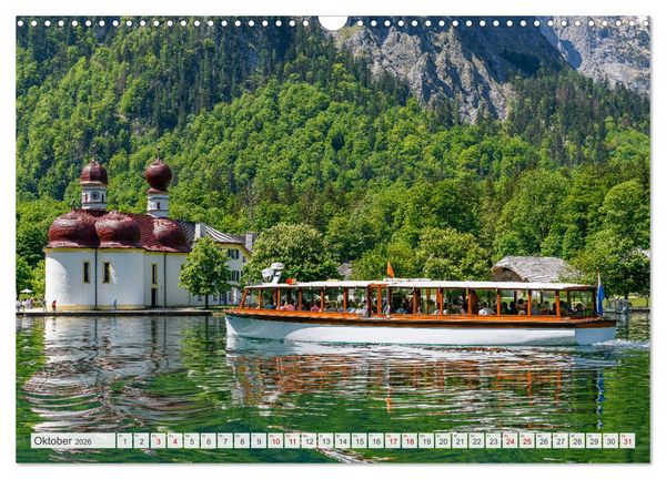 Produktbild: Oberbayerische Ansichten - Unterwegs zwischen Watzmann und Chiemsee (Wandkalender 2026 DIN A3 quer), CALVENDO Monatskalender