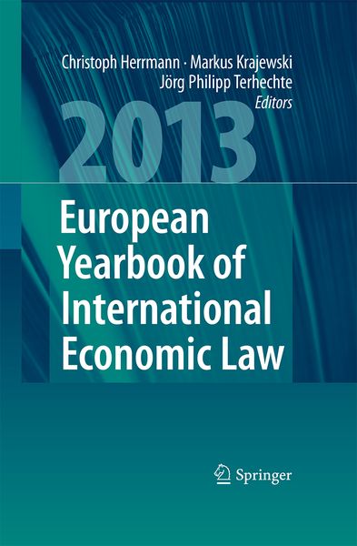 Produktbild: European Yearbook of International Economic Law 2013