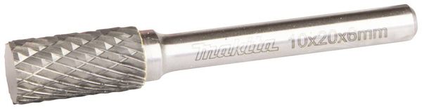 Produktbild: Makita B-52722 Fr&auml;sstift Hartmetall Zylinder Produktabmessung, &Oslash; 10 mm Arbeits-L&auml;nge 20 mm Schaftdurchmesser 6 mm 1 St&uuml;ck