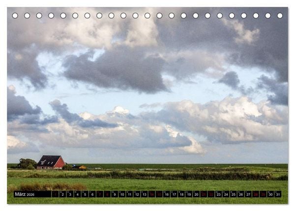Produktbild: Nordseeinsel Pellworm 2026 (Tischkalender 2026 DIN A5 quer), CALVENDO Monatskalender