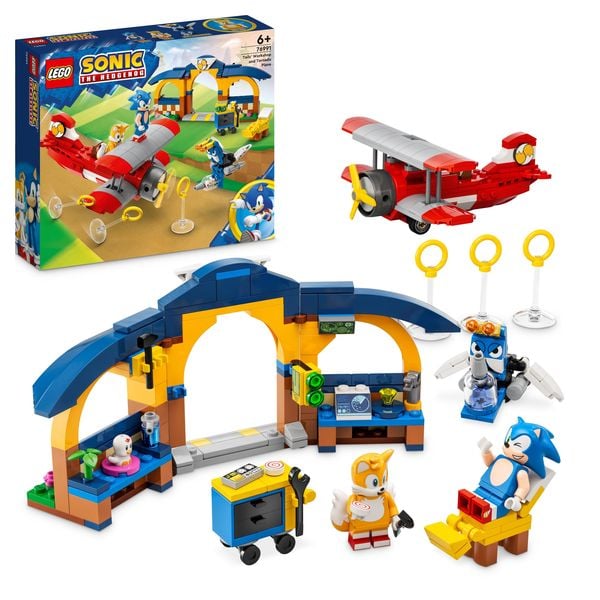 LEGO Sonic the Hedgehog 76991 Tails‘ Tornadoflieger mit Werkstatt Set