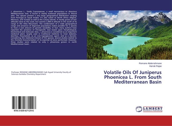 Produktbild: Volatile Oils Of Juniperus Phoenicea L. From South Mediterranean Basin