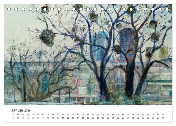 Produktbild: Berlin erlebt und gemalt - Ren&eacute;e K&ouml;nig (Tischkalender 2026 DIN A5 quer), CALVENDO Monatskalender