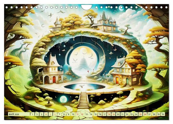 Produktbild: Des Portes imaginaires (Calendrier mural 2026 DIN A4 vertical), CALVENDO calendrier mensuel