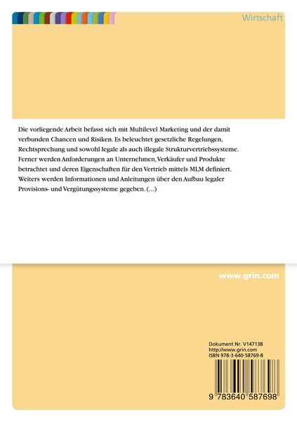 Produktbild: Unternehmensfinanzierung durch Multilevel-Marketing