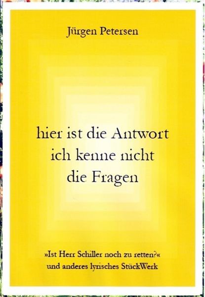 Produktbild: Hier ist die Antwort ich kenne nicht die Fragen