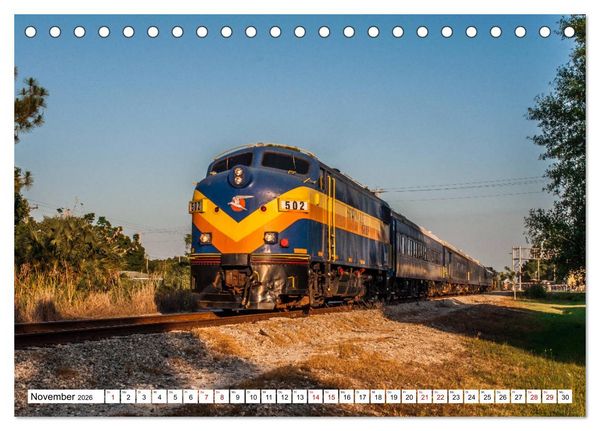 Produktbild: Eisenbahn in Nordamerika (Tischkalender 2026 DIN A5 quer), CALVENDO Monatskalender