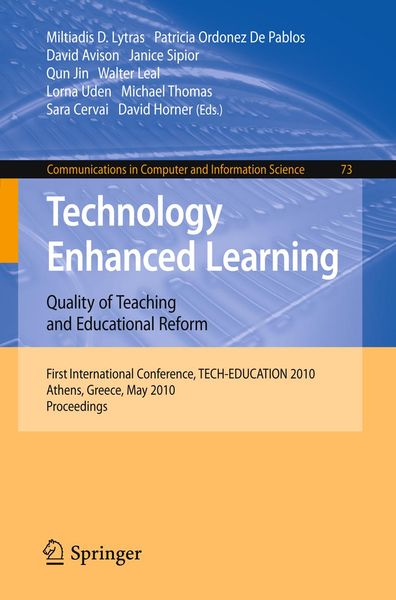 Produktbild: Technology Enhanced Learning: Quality of Teaching and Educational Reform
