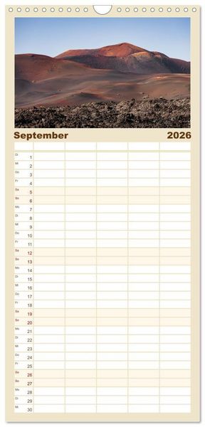 Produktbild: Familienplaner 2026 - Die Kanaren &ndash; Faszinierende Inseln im Atlantik mit 5 Spalten (Wandkalender, 21 x 45 cm) CALVENDO