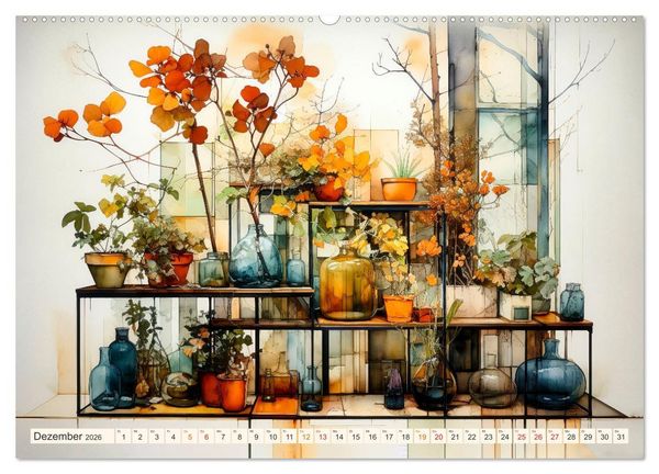 Produktbild: Blumen Pr&auml;sentation (Wandkalender 2026 DIN A2 quer), CALVENDO Monatskalender