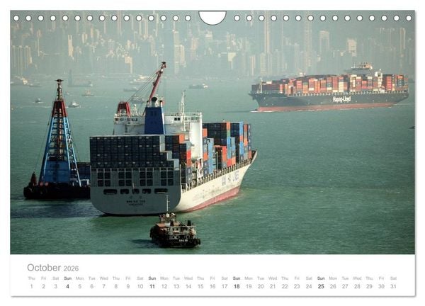 Produktbild: Fascination of Shipping On board around the world (Wall Calendar 2026 DIN A4 landscape), CALVENDO 12 Month Wall Calendar