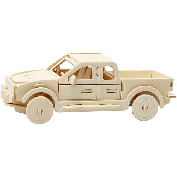Produktbild: Creativ Company 3D-Figuren zum Zusammensetzen, Pick-up, Gr&ouml;&szlig;e 19,5x8x12 cm, 1 Stk