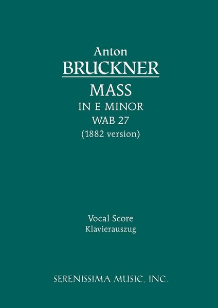Produktbild: Mass in E minor, WAB 27