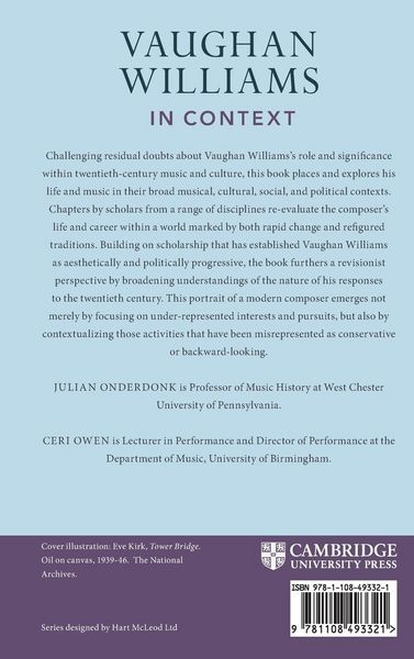 Produktbild: Vaughan Williams in Context
