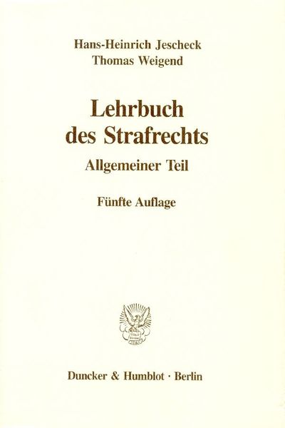 Produktbild: Lehrbuch des Strafrechts.