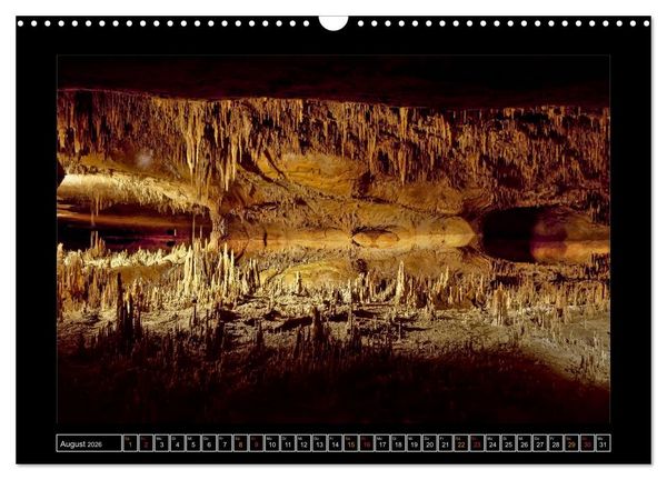 Produktbild: H&ouml;hlen, Stalaktiten und Stalagmiten (Wandkalender 2026 DIN A3 quer), CALVENDO Monatskalender