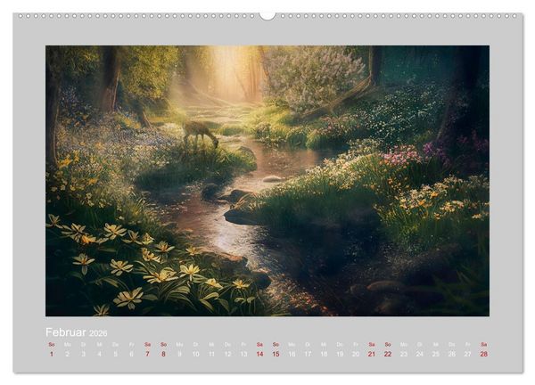 Produktbild: Wald der M&auml;rchen (hochwertiger Premium Wandkalender 2026 DIN A2 quer), Kunstdruck in Hochglanz