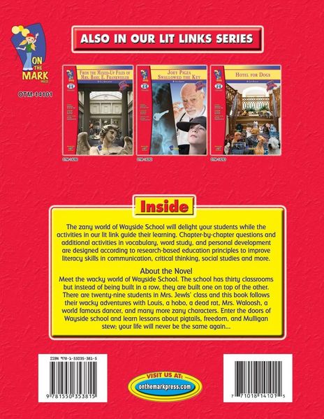 Produktbild: Wayside School is Falling Down, by Louis Sachar Novel Study Grades 4-6