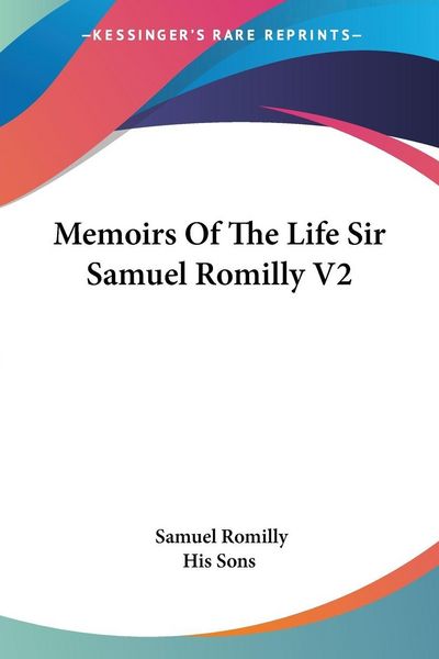 Produktbild: Memoirs Of The Life Sir Samuel Romilly V2