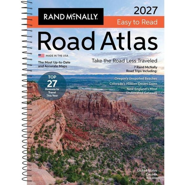Rand McNally 2027 Easy to Read Midsize Road Atlas, Taschenbuch von Rand McNally and Company, Rand Mcnally, 9780528029516
